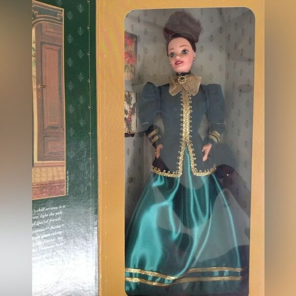 1996 Hallmark BARBIE YULETIDE ROMANCE BOXED Mint #3 In Holiday Traditions Series - Picture 7 of 7